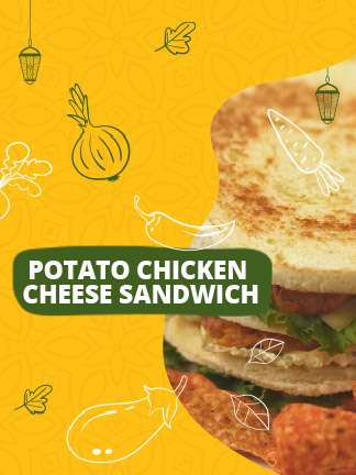 Potato Chicken Cheese Sandwich Fuduco - Fuduco