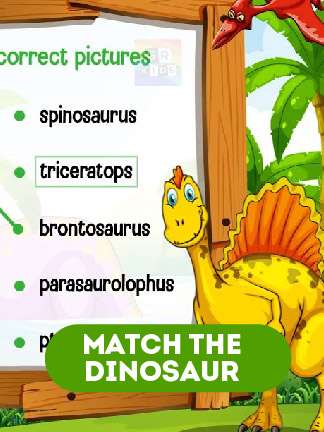 GR Kids - Dino Matching Words with Pictures