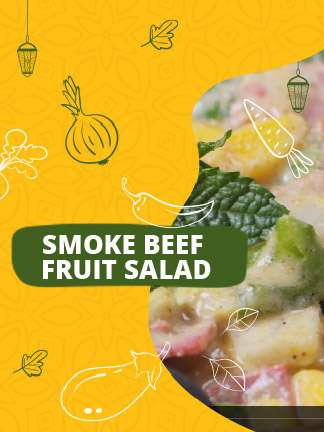 Smoke Beef Fruit Salad Fuduco - Fuduco