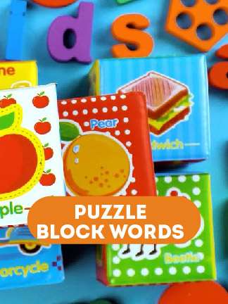 GR Kids - Puzzle Block Words For Kids