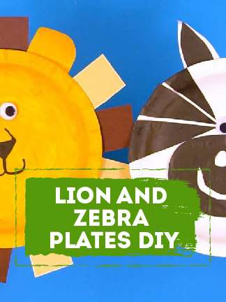 GR Kids - Lion and Zebra Plates DIY