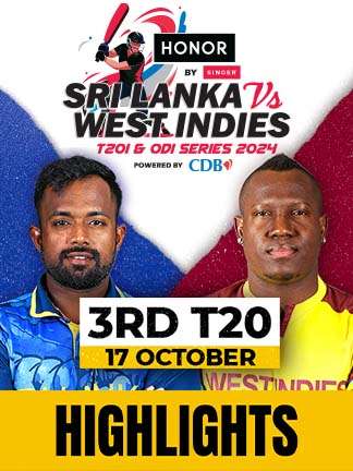 Sri Lanka vs West Indies Highlights - 3rd T20I