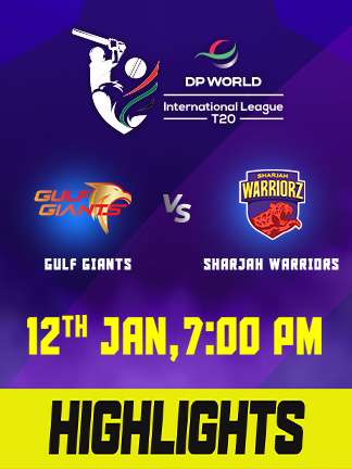 ILT20 2025 highlights - Gulf Giants vs Sharjah Warriors