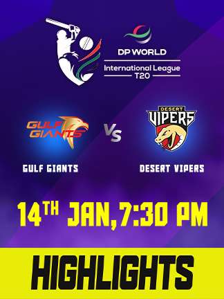ILT20 2025 highlights - Desert Vipers  vs Gulf Giants