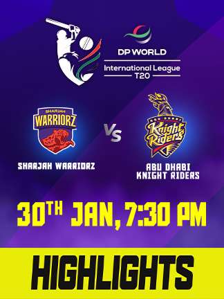 ILT20 2025 highlights - Sharjah Warriors vs Abu Dhabi Knight Riders