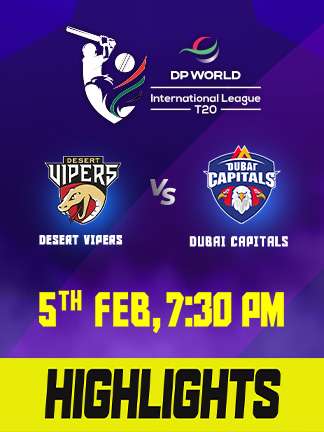 ILT20 2025 highlights - Desert Vipers vs Dubai Capitals