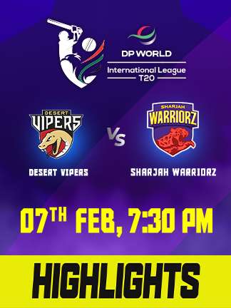 ILT20 2025 highlights - Desert Vipers vs Sharjah Warriorz