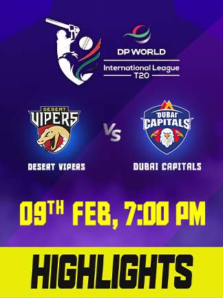 ILT20 2025 highlights - Dubai Capitals vs Desert Vipers