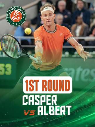 French Open 2025 - Casper Ruud vs Albert Ramos Vinolas