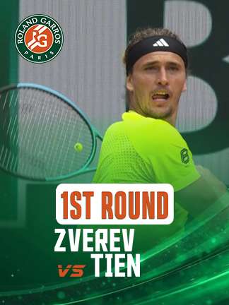 French Open 2025 - Zverev vs Tien