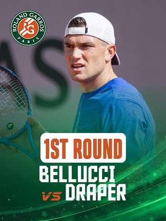 French Open 2025 - Bellucci vs Draper
