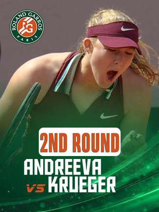 French Open 2025 - Andreeva vs Krueger