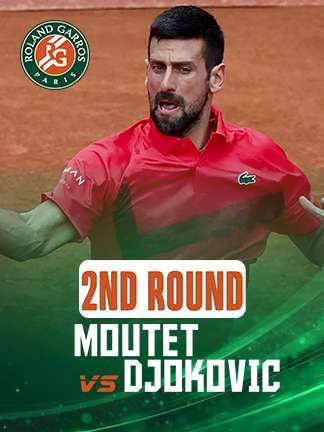 French Open 2025 - Moutet vs Djokovic