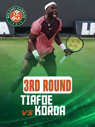 French Open 2025 - Tiafoe vs Korda