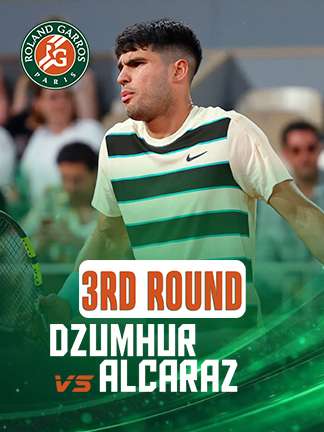 French Open 2025 - Dzumhur vs Alcaraz