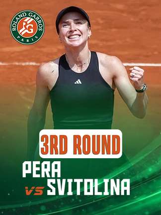 French Open 2025 - Pera vs Svitolina