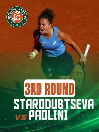 French Open 2025 - Paolini vs Starodubtseva