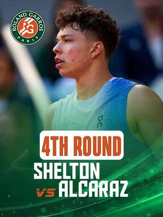 French Open 2025 - Shelton vs Alcaraz