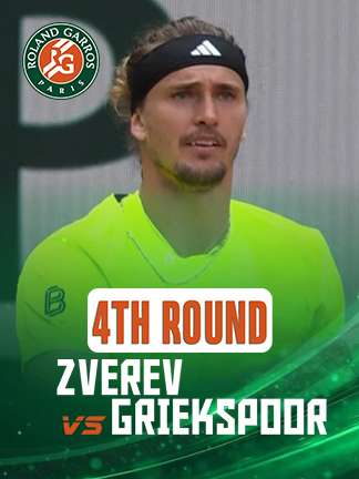 French Open 2025 - Zverev vs Griekspoor