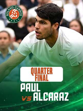 French Open 2025 - Paul vs Alcaraz