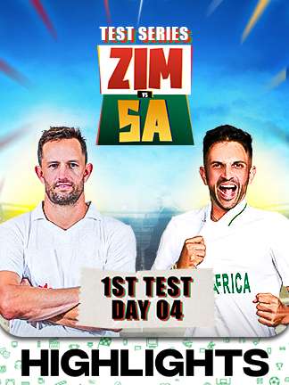 South Africa vs Zimbabwe Highlights - 1st Test - Day 4