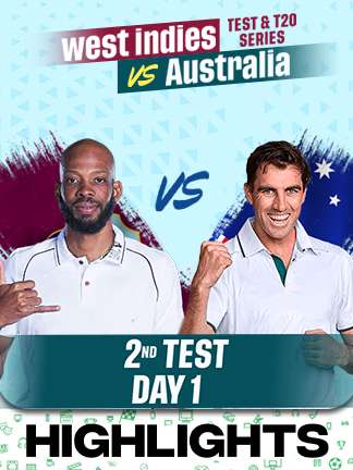West Indies vs Australia Highlights - 2nd Test - Day 1