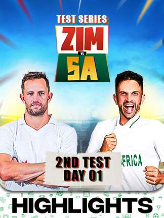 South Africa vs Zimbabwe Highlights - 2nd Test - Day 1