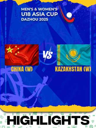 China W vs Kazakhstan W  - Highlights - Men’s and Women’s U18 Asia Cup Hockey 2025