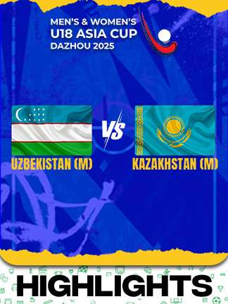 Uzbekistan M vs Kazakhstan M  - Highlights - Men’s and Women’s U18 Asia Cup Hockey 2025
