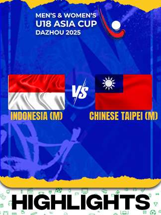 Indonesia M vs Chinese Taipei M  - Highlights - Men’s and Women’s U18 Asia Cup Hockey 2025