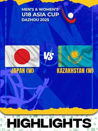 Japan W vs Kazakhstan W - Highlights - Men’s and Women’s U18 Asia Cup Hockey 2025