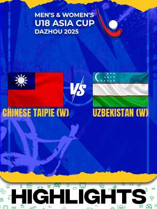 Chinese Taipei W vs Uzbekistan W - Highlights - Men’s and Women’s U18 Asia Cup Hockey 2025