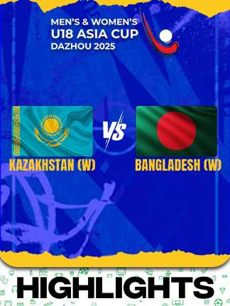 Kazakhstan W vs Bangladesh W - Highlights - Men’s and Women’s U18 Asia Cup Hockey 2025
