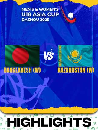 Bangladesh W vs Kazakhstan W - Highlights - Men’s and Women’s U18 Asia Cup Hockey 2025