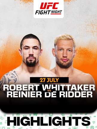 UFC Fight Night - Robert Whittaker vs Reinier De Ridder