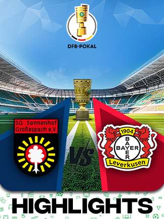DFB Pokal Football - SG Sonnenhof Großaspach vs Bayer 04 Leverkusen