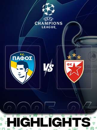 UCL 2025/26 - Pafos vs Crvena Zvevda