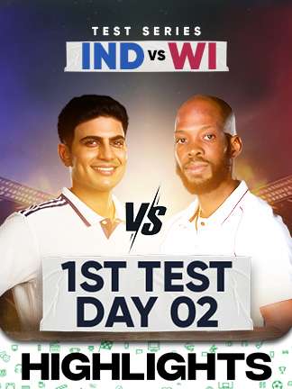 India vs West Indies 1st Test - Day 2 - Highlights