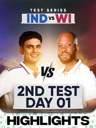 India vs West Indies 2nd Test - Day 1 - Highlights