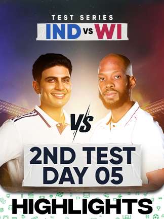 India vs West Indies 2nd Test - Day 5 - Highlights