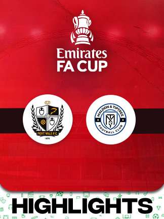 FA Cup 2025/26 - Port vale vs Maldon & tiptree