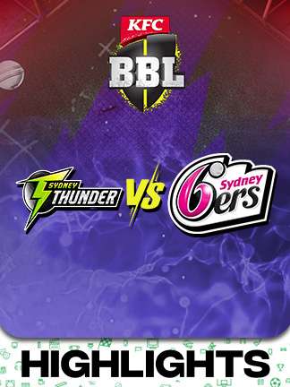BBL 2025-26 highlights - Sydney Sixers vs Sydney Thunder