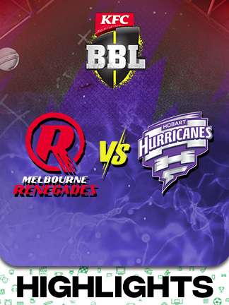 BBL 2025-26 highlights - Melbourne Renegades vs Hobart Hurricanes