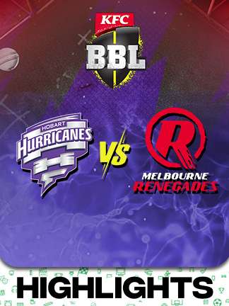 BBL 2025-26 highlights - Hobart Hurricanes vs Melbourne Renegades