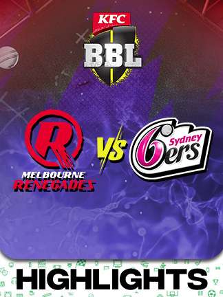 BBL 2025-26 highlights - Melbourne Renegades vs Sydney Sixers