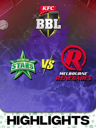 BBL 2025-26 highlights - Melbourne Stars vs Melbourne Renegades