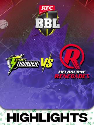 BBL 2025-26 highlights - Sydney Thunder vs Melbourne Renegades