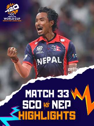 Scotland vs Nepal - 33rd Match Highlights