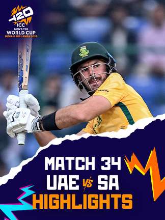 South Africa vs UAE - 34th Match Highlights