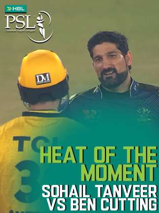 PSL - Sohail tanveer vs Ben Cutting